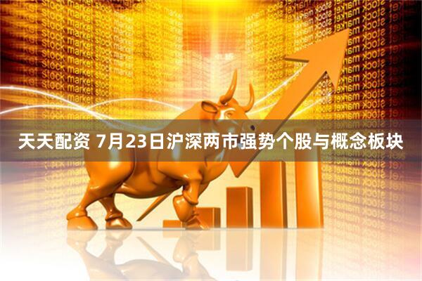 天天配资 7月23日沪深两市强势个股与概念板块