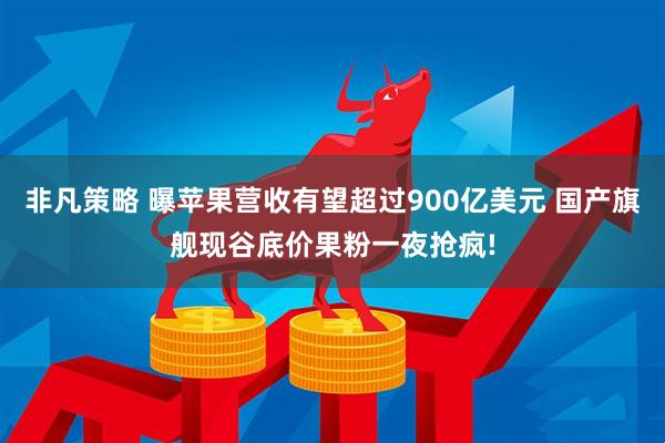 非凡策略 曝苹果营收有望超过900亿美元 国产旗舰现谷底价果粉一夜抢疯!