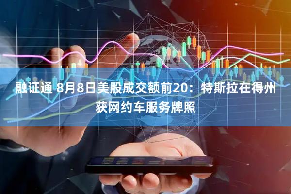 融证通 8月8日美股成交额前20：特斯拉在得州获网约车服务牌照