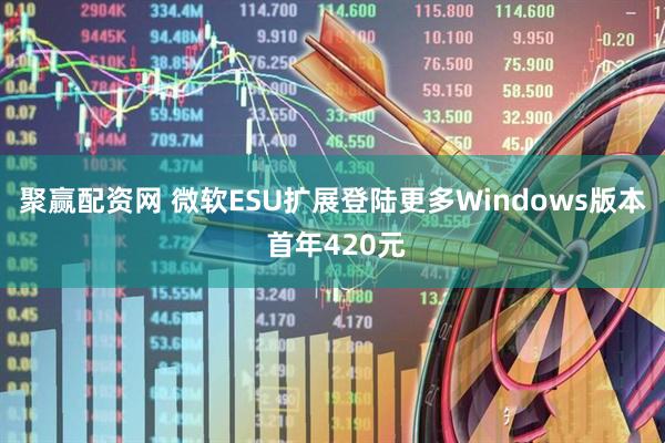 聚赢配资网 微软ESU扩展登陆更多Windows版本 首年420元